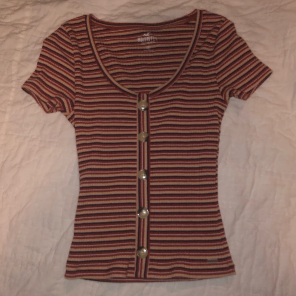 striped hollister shirt Not Worn